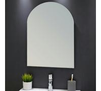Showerdrape Hampton Arched Oval Wall Mounted Frameless Bathroom Mirror 60 x 45cm