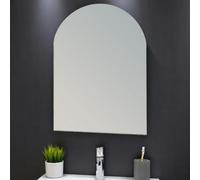 Showerdrape Hampton Arched Oval Wall Mounted Frameless Bathroom Mirror 60 X 45Cm