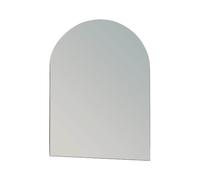 Hampton Arched Oval Wall Mounted Frameless Bathroom Mirror 60 x 45cm Showerdrape Silver Small