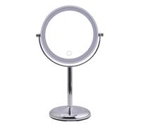 Showerdrape Iris 5x Magnifying Chrome Makeup Vanity Mirror with LED Light