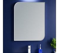 Showerdrape Islington Rectangular Wall Mounted Frameless Bevelled Edge Bathroom Mirror 60 X 45Cm