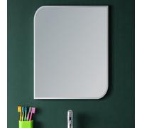 Showerdrape Islington Rectangular Wall Mounted Frameless Bevelled Edge Bathroom Mirror 70 X 50Cm