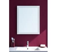 Kensington Wall Mounted Rectangular Frameless Bathroom Mirror 45cm x 60cm - Silver