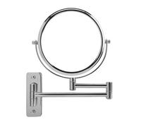 Showerdrape Lindos 3x Magnifying Chrome Extendable Wall Mounted Shaving Mirror