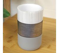 Showerdrape Luxe Grey/White Tumbler