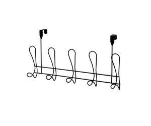 Showerdrape Lyrical Black Over Door Storage Hooks