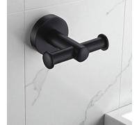 Showerdrape Modernity Black Steel Wall Mounted Robe Hook