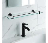 Showerdrape Modernity Black Wall Mounted Vanity Shelf