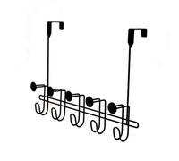Showerdrape Moretti Black Over Door Storage Hooks