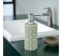 Showerdrape Mosaica Pastel Bathroom Sink Liquid Soap Dispenser in Light Green Showerdrape Light Green