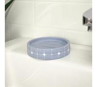 Showerdrape Mosaica Pastel Bathroom Sink Soap Dish in Light Blue Showerdrape Light Blue