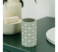 Showerdrape Mosaica Pastel Bathroom Sink Tumbler in Light Green Showerdrape Light Green