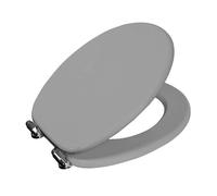 Showerdrape Norfolk Soft-Close Grey/Chrome Toilet Seat