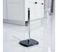 Showerdrape Octavia Grey Marble & Chrome Spare Toilet Roll Holder