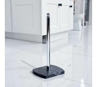 Showerdrape Octavia Grey Marble & Chrome Spare Toilet Roll Holder Showerdrape Grey