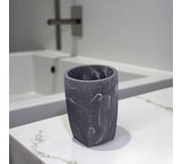 Showerdrape Octavia Grey Marble & Chrome Tumbler