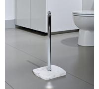 Showerdrape Octavia White Marble & Chrome Spare Toilet Roll Holder