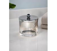 Showerdrape Ombre Smoked Glass Collection Small Storage Jar in Clear Showerdrape Clear