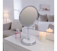 Showerdrape Opera 3x Magnifying Chrome Oval Vanity Mirror in Silver Showerdrape Silver