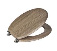 Showerdrape Oxford Rust Oak Wooden Toilet Seat