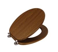 Showerdrape Oxford Walnut Wooden Toilet Seat