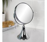 Panos 3x Magnifying Chrome Round Vanity Mirror Showerdrape Silver One Size