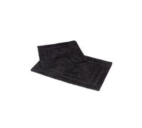'Pinnacle' 2 Piece Cotton Bath Mat Set Showerdrape Charcoal One Size
