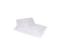 Showerdrape 'Pinnacle' 2 Piece Cotton Bath Mat Set in White Showerdrape White