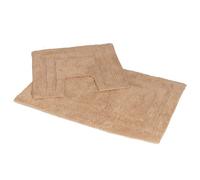 Showerdrape Pinnacle Biscuit 2 Piece 100% Cotton Bath Mat Set