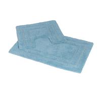 'Pinnacle' 2 Piece Cotton Bath Mat Set Showerdrape Blue One Size