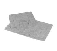 Showerdrape Pinnacle Grey 2 Piece 100% Cotton Bath Mat Set