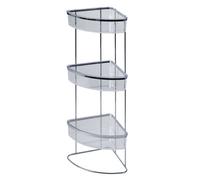 Showerdrape Pure Chrome Freestanding Bathroom Floor Corner Shower Caddy