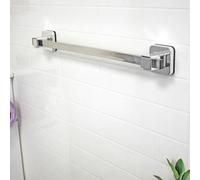 Showerdrape Pushloc 540mm Stainless Steel Suction Wall Mounted Towel Rail