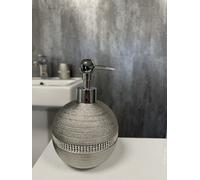 Showerdrape Pzazz Silver Diamante Bathroom Sink Liquid Soap Dispenser