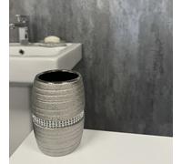 Showerdrape Pzazz Silver Diamante Bathroom Sink Tumbler