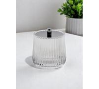 Showerdrape Regent Ribbed Glass Chrome Collection Storage Jar