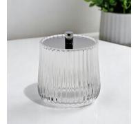 Showerdrape Regent Ribbed Glass Chrome Collection Storage Jar