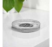 Showerdrape Regent Ribbed Glass Chrome Soap Dish in Clear Showerdrape Clear