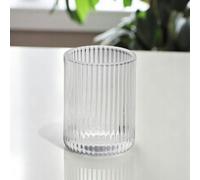 Showerdrape Regent Ribbed Glass Chrome Tumbler/Toothbrush Holder
