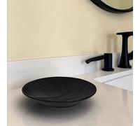 Showerdrape Ripple Textured Soap Dish in Black Showerdrape Black