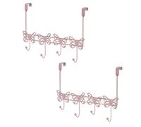 Showerdrape Set Of 2 Butterflies Pink Over Door Storage Hooks