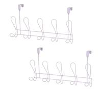 Showerdrape Set Of 2 Lyrical Lilac Over Door Bathroom Robe Hooks