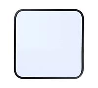 Showerdrape Shoreditch Square Wall Mounted Black Framed 40 x 40cm Bathroom Mirror