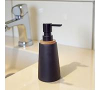 Showerdrape Sonata Black & Bamboo Liquid Soap Dispenser Showerdrape Black