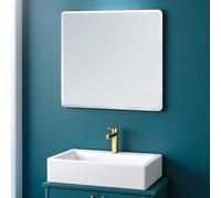 Showerdrape Trafalgar Square Frameless Bevelled Edge Bathroom Mirror 45 x 45cm in Silver | Size: Small Showerdrape Silver Small