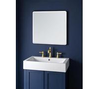 Showerdrape Trafalgar Square Frameless Bevelled Edges Large Small Wall Mounted Bathroom Mirror (60 x 60cm)