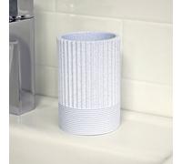 Showerdrape Tranquil Pale Blue Resin Freestanding Tumbler