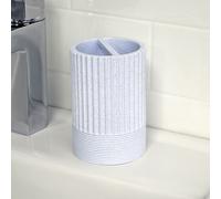 Showerdrape Tranquil Pale Blue Sparkle Collection Toothbrush Holder in Light Blue Showerdrape Light Blue