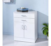 Showerdrape Trento White Gloss Freestanding Bathroom Cabinet