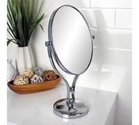 Showerdrape Triton 5x Magnification Vanity Makeup Mirror Free Standing Table Vanity Mirror on Stand